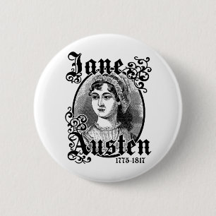 Jane Austen Pinback Button