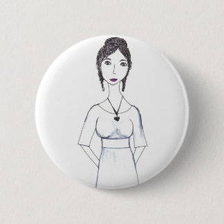 Jane Austen Pinback Button