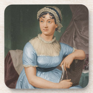 Jane Austen Plastic Coaster set