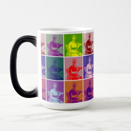 Jane Austen pop art colorful Magic Coffee Mug