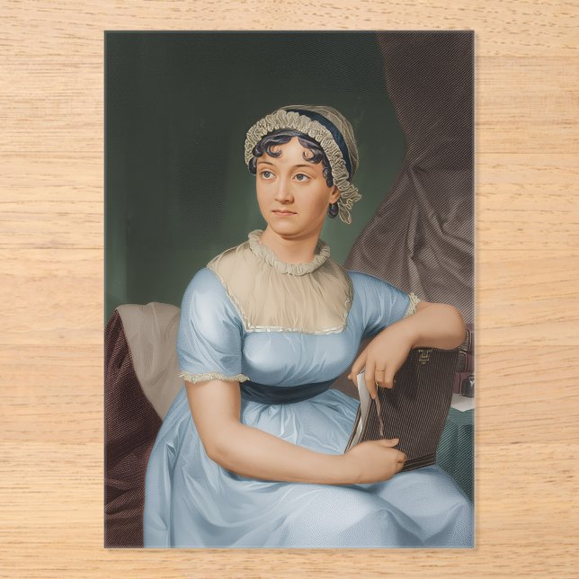 Jane Austen portrait Acrylic Invitations (Front)