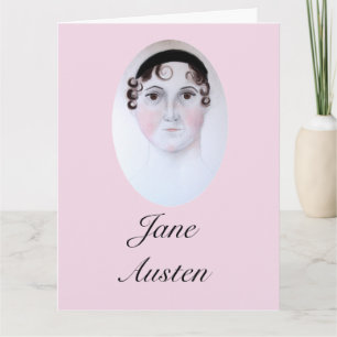 Jane Austen portrait, bookmark. Card
