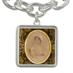 Jane Austen portrait charm bracelet