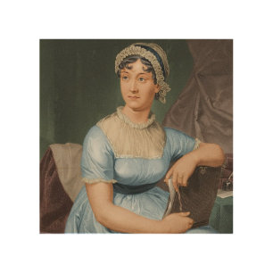 Jane Austen portrait Wood Wall Art