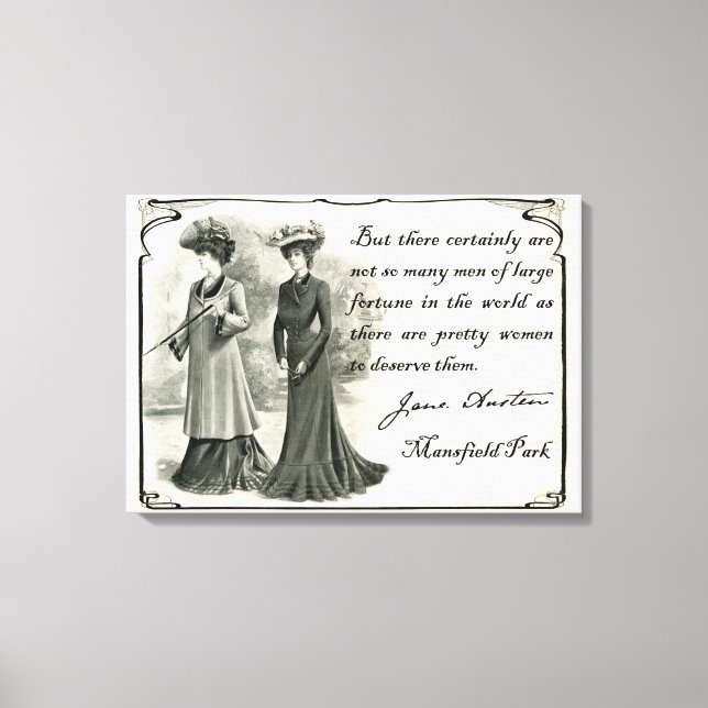 Jane Austen: Pretty Women Canvas Art (Front)