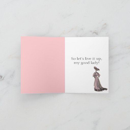 Jane Austen Pride and Prejudice Birthday Card Zazzle