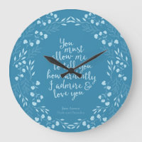 Jane Austen Pride and Prejudice Floral Love Quote