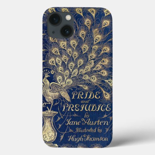 Jane Austen Pride and Prejudice Peacock 1894 iPhone 13 Case