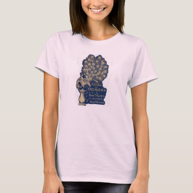 Jane Austen Pride and Prejudice Peacock 1894 T-Shirt (Front)