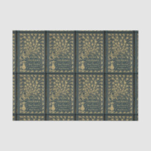 Jane Austen Pride and Prejudice Peacock Book Cover Tissue Paper