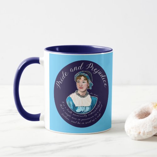 Jane Austen Pride and Prejudice Quote Mug