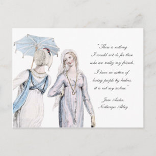 Jane Austen Quotation Friends Friendship Postcard