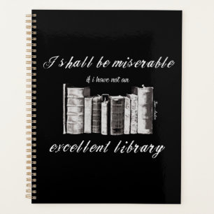 Jane Austen quote book lovers writer Planner