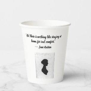 Jane Austen quote Paper Cups