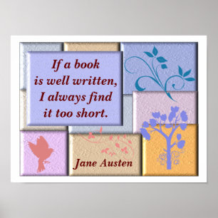 Jane Austen - quote poster