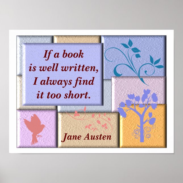 Jane Austen - quote poster (Front)