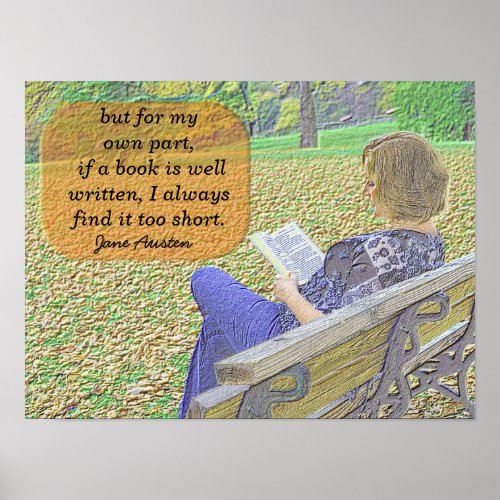 Jane Austen quote _ poster art