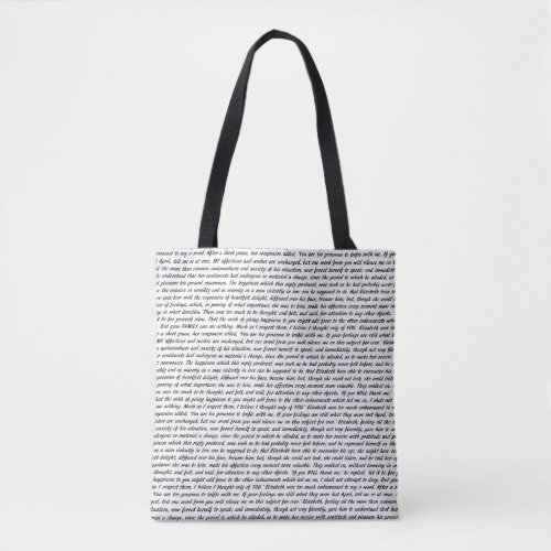 Jane Austen Quotes Tote Bag