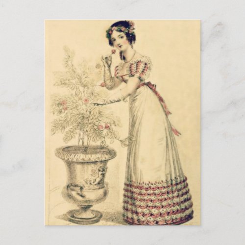 Jane Austen Regency Ball Gown Postcard