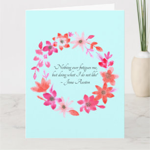 Jane Austen Self-Care Quote – Mansfield Park Card
