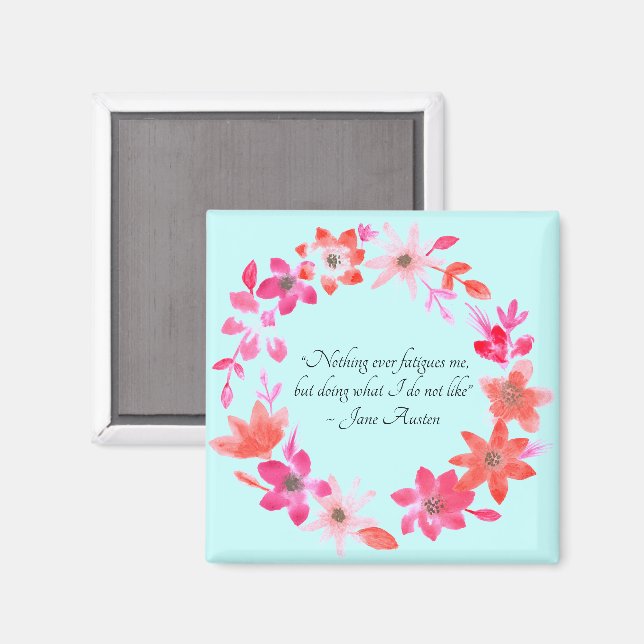 Jane Austen Self-Care Quote – Mansfield Park  Magnet (Front/Back)