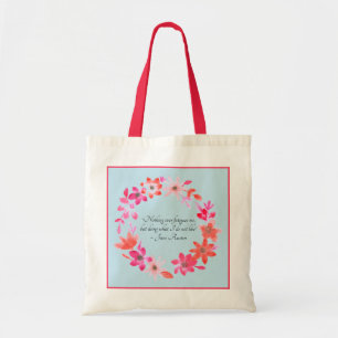 Jane Austen Self-Care Quote – Mansfield Park  Tote Bag