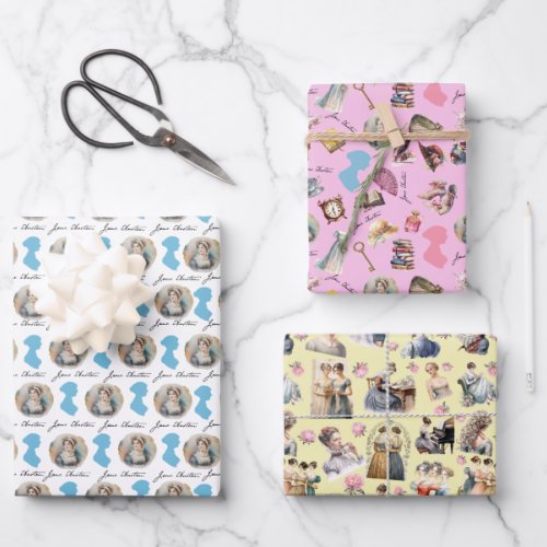 Jane Austen Set of Wrapping Paper