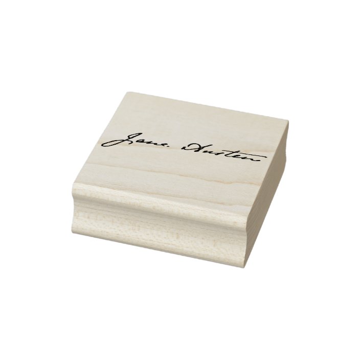 Jane Austen Signature Rubber Stamp | Zazzle.com