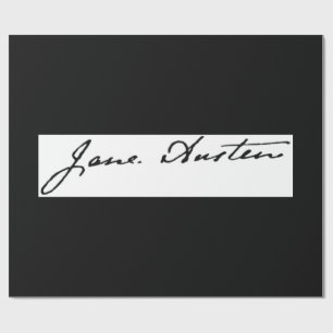 Jane Austen Signature Wrapping Paper