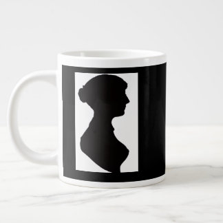 Jane Austen Silhouette Giant Coffee Mug