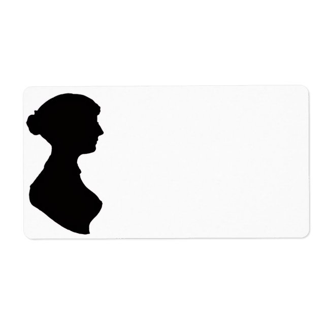 Jane Austen Silhouette Label (Front)