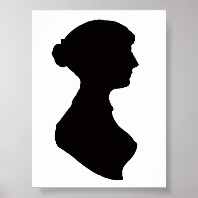 Jane Austen Silhouette Poster (Front)