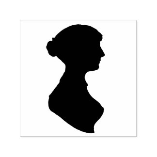 Jane Austen Silhouette Self-inking Stamp