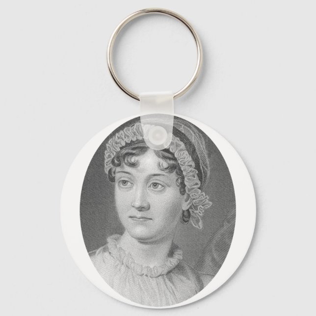 Jane Austen Simply Jane Portrait Keychain (Front)