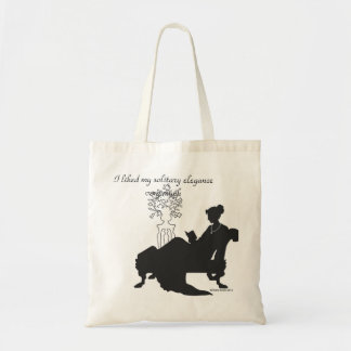 Jane Austen Solitary Elegance Tote Bag