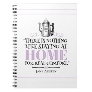 Jane Austen - Staying at Home - Coffee Pot Notebook