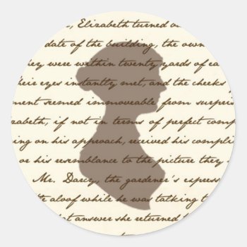 Jane Austen Sticker by AustenVariations at Zazzle
