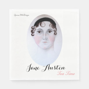 Jane Austen tea time paper napkin. Napkins