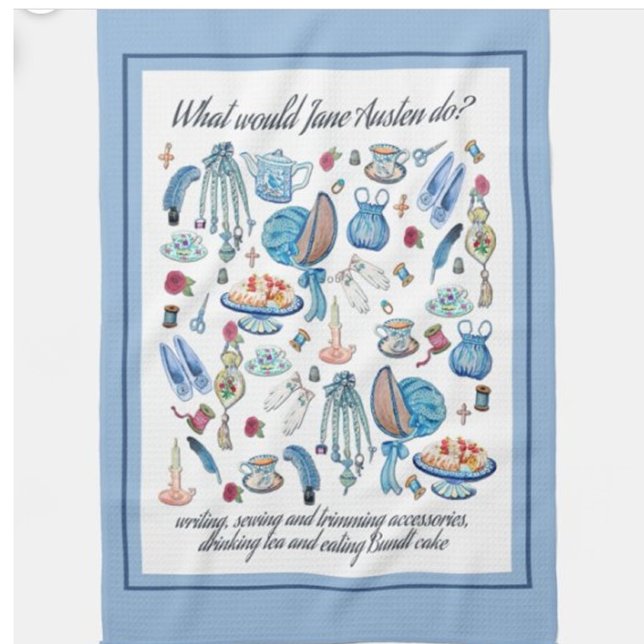 Jane Austen Tea towel (Creator Uploaded)