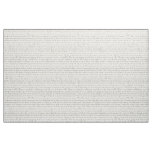 Jane Austen Text Black on Antique White Fabric