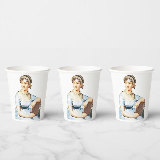 Jane Austen Theme  Paper Cups (Multi)