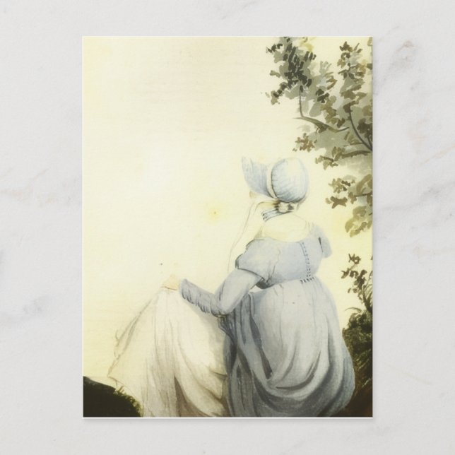 Jane Austen watercolor portrait Postcard (Front)