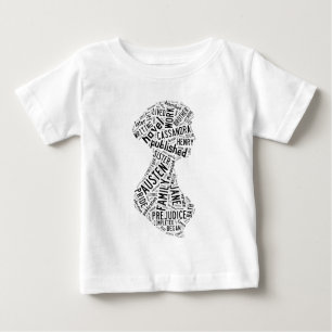Jane Austen Wordle Baby T-Shirt