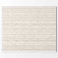 Jane Austen and antique bookshelf Wrapping Paper