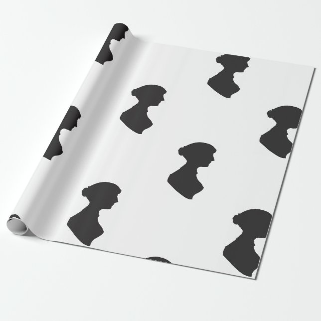 Jane Austen Wrapping Paper (Unrolled)