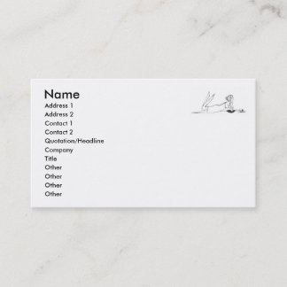 Jane Austen writing Business Card