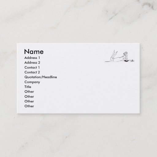 Customizable Jane Austen writing Business Card