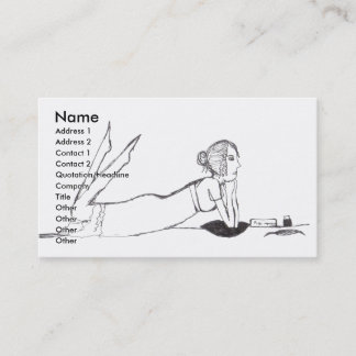 Jane Austen writing Business Card