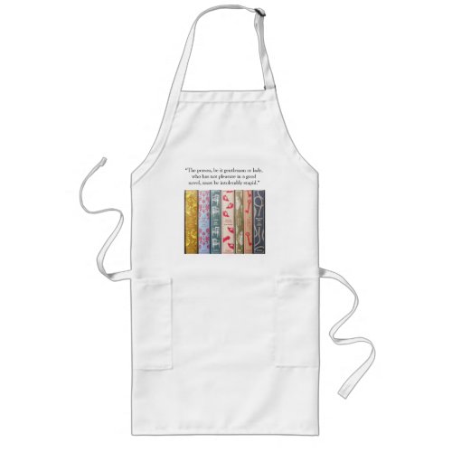Jane Austens books and quote Long Apron