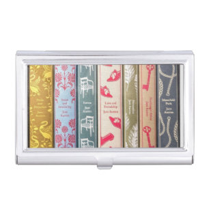 Jane Austen's Books Business Card Holder